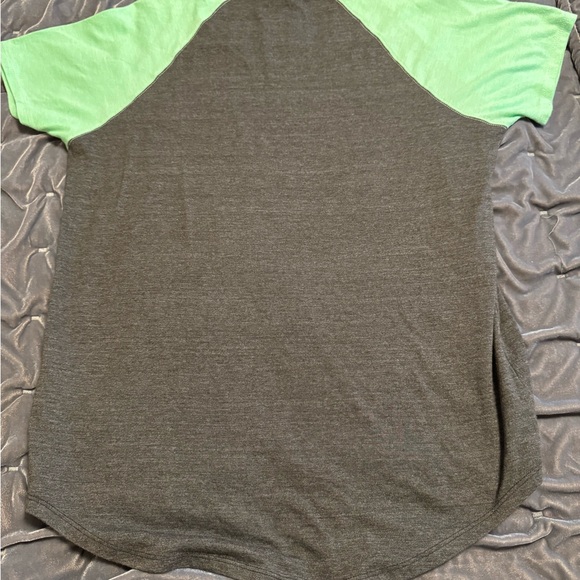 The North Face Charcoal and Lime Raglan Tee - Picture 4 of 4